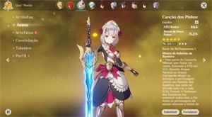 CONTA PREMIUM GENSHIN IMPACT AYATO AYAKA ZHONG 95 RESINAS +