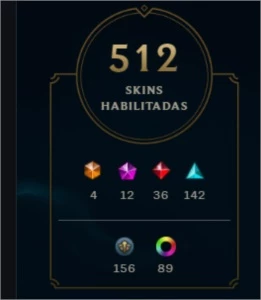 512 SKINS E RIVEN CAMPEONATO ORIGINAL 2012 - League of Legends LOL