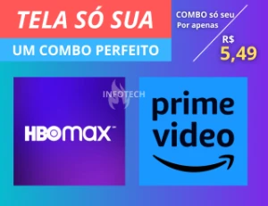 HBOMax + Prime video *1MÊS* - Assinaturas e Premium