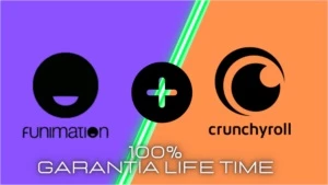 Conta funimation + crunchyroll  Life time garantia 100% - Premium