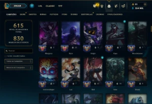 Prata 3 com TODOS os Champs e 211 Skins (Mais de 500 Jogos) - League of Legends LOL