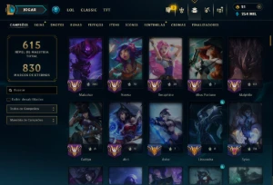 Prata 3 com TODOS os Champs e 211 Skins (Mais de 500 Jogos) - League of Legends LOL