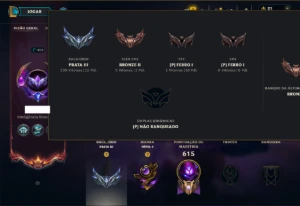 Prata 3 com TODOS os Champs e 211 Skins (Mais de 500 Jogos) - League of Legends LOL
