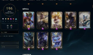 CONTA LOL mmr platina quase todas skins lux, neeko e yuumi - League of Legends