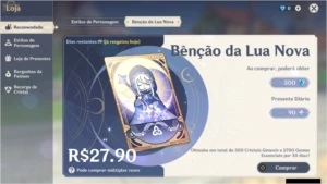 XIAO AR37 + 03 ARMAS 5* com BENÇÃO e PASSE ATIVOS - Genshin Impact