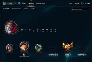 Conta Gold 1 - League of Legends LOL