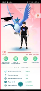 Conta pokemon go lvl 30