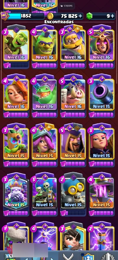 Conta Clash Royale 14500k trofeus