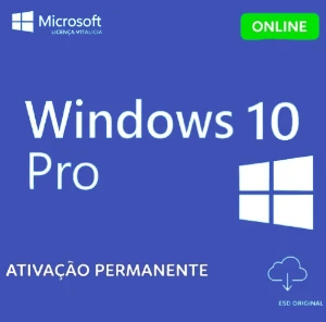 Licença Windows 10 Pro Chave Original Ativa Online Vitalícia - Softwares e Licenças