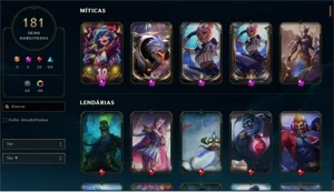 CONTA LOL (KAYLE JUIZA+EMOTES CHALLENGER+VITORIOSAS 2014+) - League of Legends