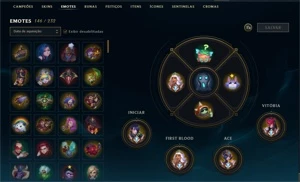 CONTA LOL (KAYLE JUIZA+EMOTES CHALLENGER+VITORIOSAS 2014+) - League of Legends