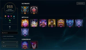 CONTA LOL (KAYLE JUIZA+EMOTES CHALLENGER+VITORIOSAS 2014+) - League of Legends