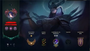 CONTA LOL (KAYLE JUIZA+EMOTES CHALLENGER+VITORIOSAS 2014+) - League of Legends