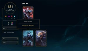 CONTA LOL (KAYLE JUIZA+EMOTES CHALLENGER+VITORIOSAS 2014+) - League of Legends