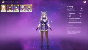 Genshin Impact AR5 Keqing, Noelle, Xiangling