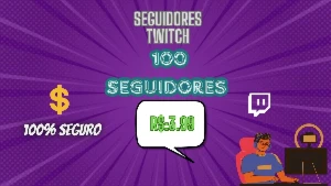 Promção Pacote de seguidores para sua twitch -Monetize ja