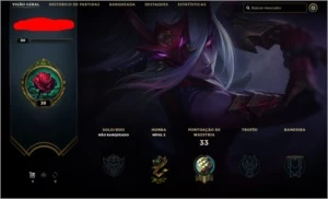 CONTA NÍVEL 30 UNRANKED UPADA A MÃO - League of Legends LOL