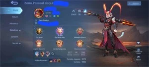 Conta Mobile Legends-Glória