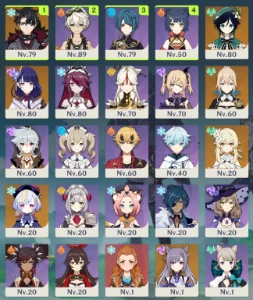 SELLING - Account AR 52 Genshin, With Wryothesley and SHOGUN