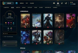 Conta League of Legends / Ouro 3 / Vayne ladra de almas LOL