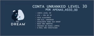 CONTAS LEVEL 30 SMURF UNRANKED - League of Legends LOL