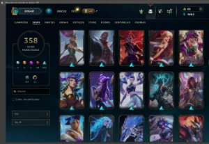 conta level 270 varias skins - League of Legends LOL