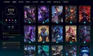 Conta Ouro 3- 259 SKINS - League of Legends LOL
