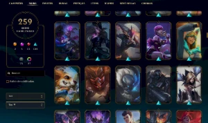 Conta Ouro 3- 259 SKINS - League of Legends LOL