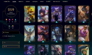 Conta Ouro 3- 259 SKINS - League of Legends LOL