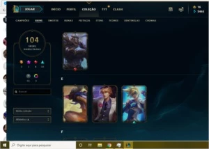 Conta lol prata 4 com 104 skins - League of Legends