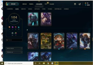 Conta lol prata 4 com 104 skins - League of Legends