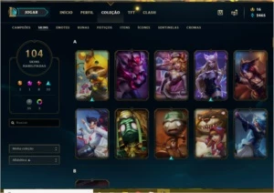 Conta lol prata 4 com 104 skins - League of Legends