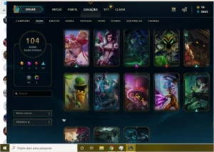 Conta lol prata 4 com 104 skins - League of Legends