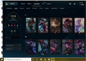 Conta lol prata 4 com 104 skins - League of Legends