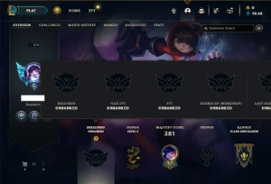 Unranked com 100 Champs e 100 Skins ( MAIN SUP / JG ) - League of Legends LOL