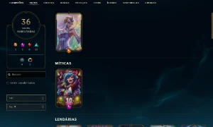 Conta LoL Prata 36 skins - League of Legends