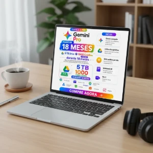 Gemini Pro + Flow 18 mes/30 dias de garantia! - Inteligência Artificial