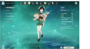 Conta Geshin Impact AR36 3 Personagens 5 estrela - Genshin Impact