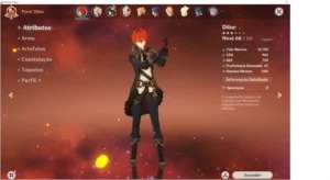 Conta Geshin Impact AR36 3 Personagens 5 estrela - Genshin Impact