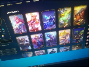 Diamante 4 com 409 skins - League of Legends LOL