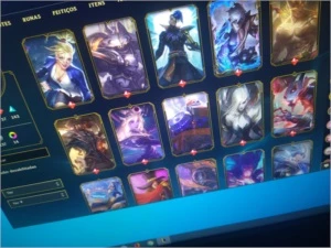 Diamante 4 com 409 skins - League of Legends LOL