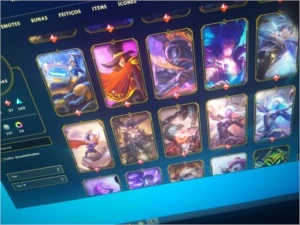 Diamante 4 com 409 skins - League of Legends LOL
