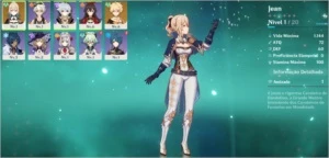 Contas de Reroll, AR 7 Jean e Mona - Genshin Impact