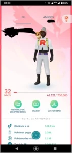 Conta Pokémon Go