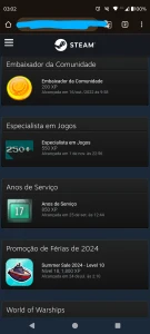 Conta Steam 17 anos level 66 292 jogos