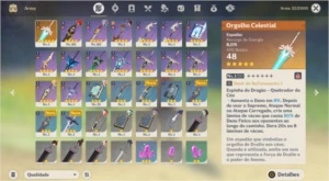Acc Genshin, AR 45, Diluc C1, Keqing, Orgulho Celestial - Genshin Impact
