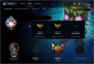 Conta lol gold 3, 103 skins e todos os campeões - League of Legends