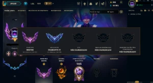 Conta de LOL D4/Mestre - League of Legends