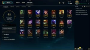 Conta League of Legends lvl 21, 19 campeões 2 skins. LOL