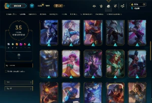 Conta Unranked com 65 Champs e  35 Skins +1 Prestigio - League of Legends LOL